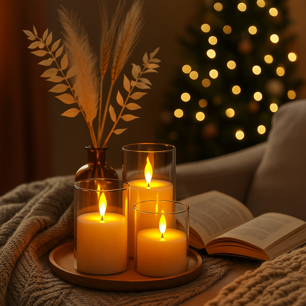 nordicglow™ led ljus — skandinavisk mys, noll risk