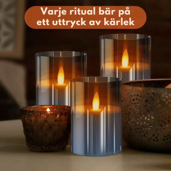 nordicglow™ led ljus — skandinavisk mys, noll risk