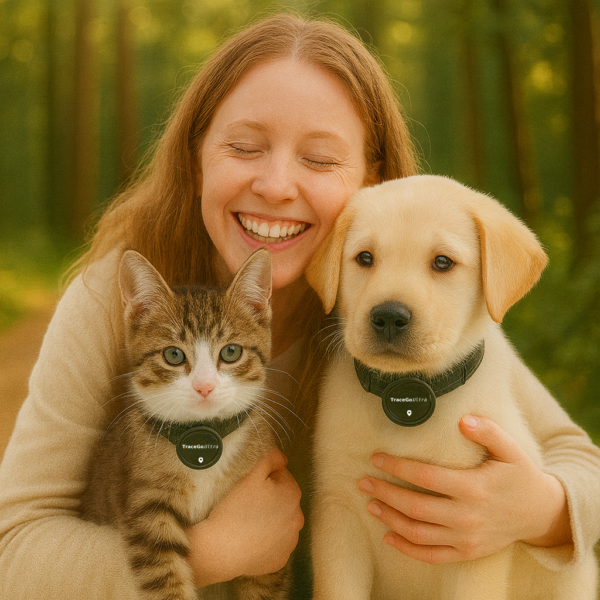 tracego ultra™ katt halsband med spårare – spåra utan månadskostnad
