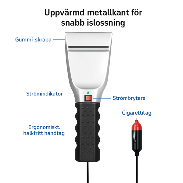 NordicHeatScraper™ – uppvärmd isskrapa för stressfria vintermorgnar