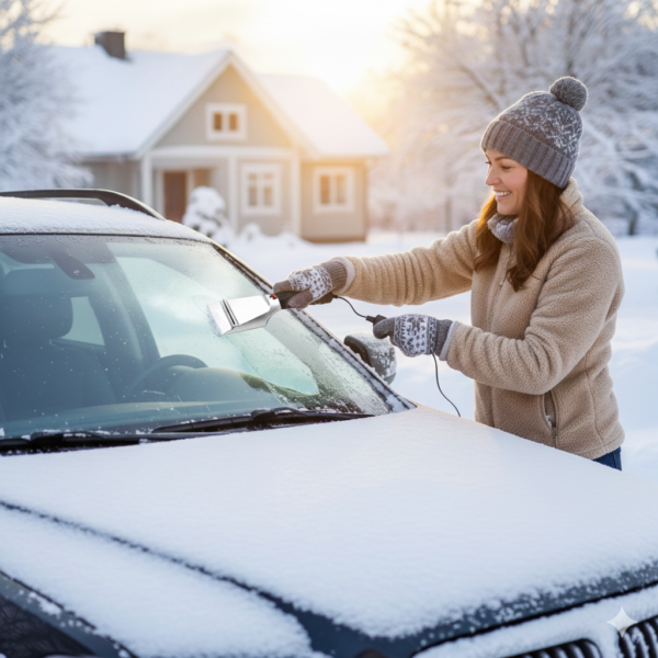 NordicHeatScraper™ – uppvärmd isskrapa för stressfria vintermorgnar