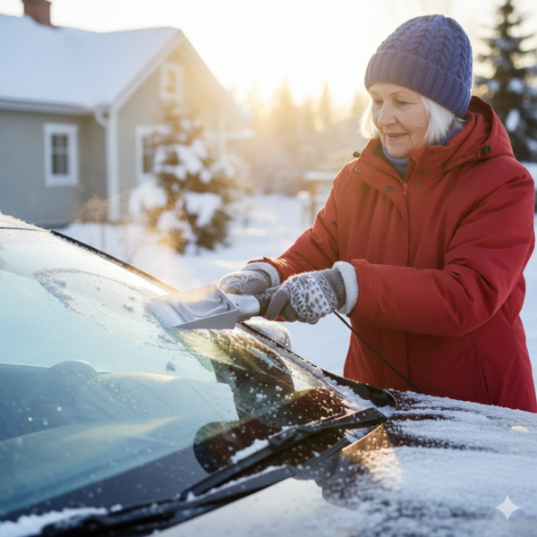 NordicHeatScraper™ – uppvärmd isskrapa för stressfria vintermorgnar