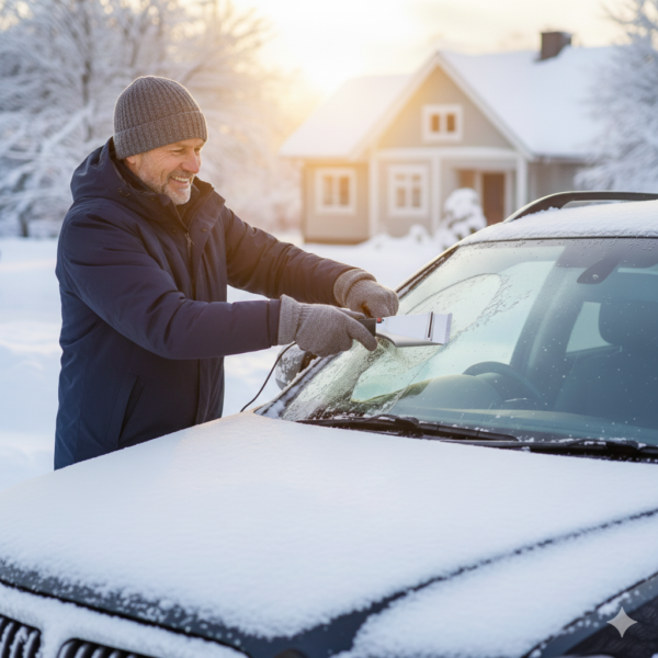NordicHeatScraper™ – uppvärmd isskrapa för stressfria vintermorgnar