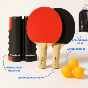 SnapServe™ Portabelt Pingisset – Mindre skärmtid, mer skratt