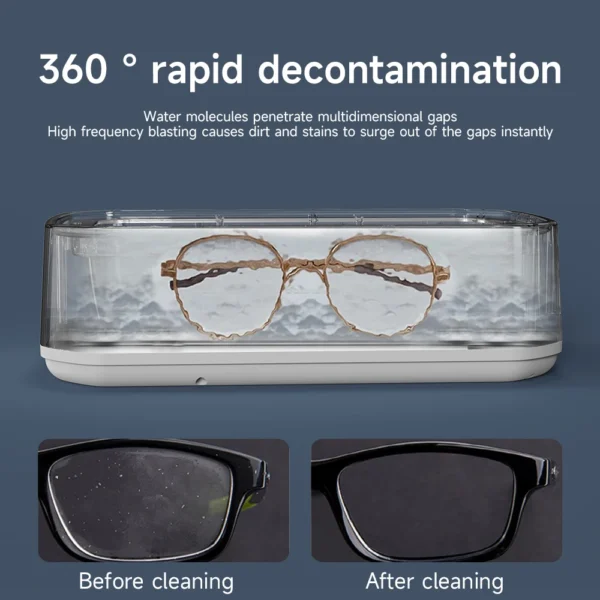 ClearWave™ — Glasögonrengörare med Ultraljud