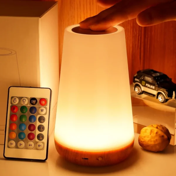 AuraDock™ — Trådlös, Laddningsbar LED-lampa med RGB + Vita Toner