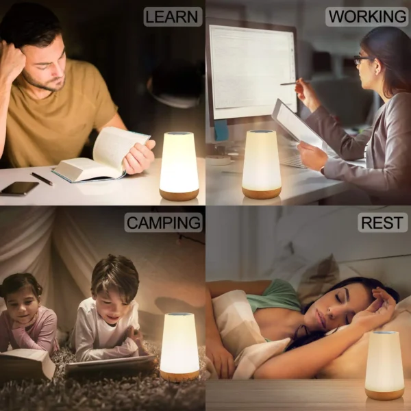 AuraDock™ — Trådlös, Laddningsbar LED-lampa med RGB + Vita Toner