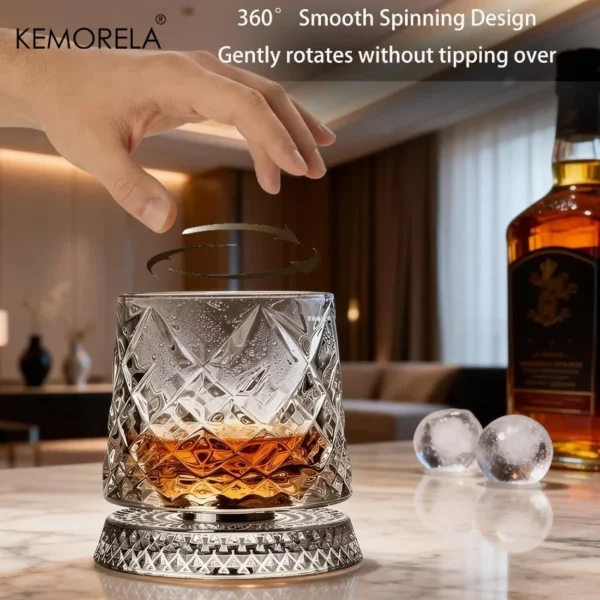 NordCask roterande whiskyglas i kristall
